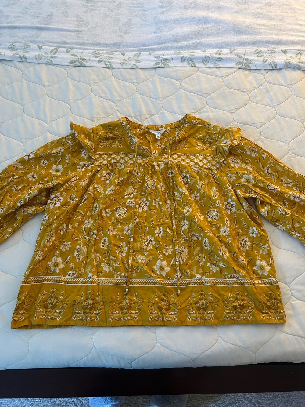 Women’s Flower Boho top Time and Tru
